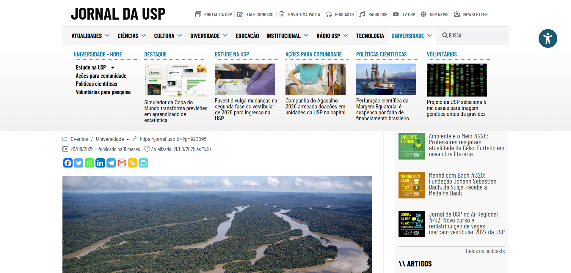 Em documento, pesquisadores propõem medidas para proteger biodiversidade na foz do Amazonas